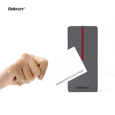 China 125KHz Zinc Alloy EM 13.56MHz IC Proximity Card Reader Scam, RFID Compatible Access Control Reader with NFC DES Fire Card for sale