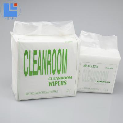 China Sustainable Cellulose Polyester Nonwoven Cleaning Wipes Lint Free Paper for sale