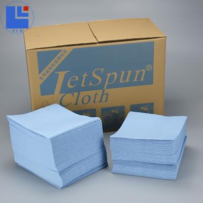 China Stocked Disposable Dry Wiper Industrial Lint Free Cleanroom Wipes 80% Viscose+20% Polyester 35gsm 4fold White Clean Room for sale