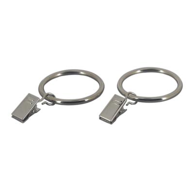 China Durable and popular good quality stainless steel metal material curtain rings hooks clips with eyelets for sale