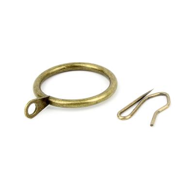 China Plat Iron Curtain Ring With Eyelet And Hook In Low Price Curtain Clip for sale