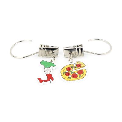 China Cartoon LIXIN Simply Classic Operation Magnetic Iron Curtain Hanger Clips for sale