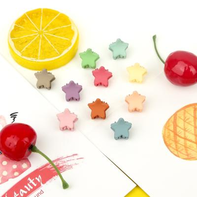 China High quality ! Mini Flower Star Plastic New Barrette Hair Clips Small Hair Claw Clips For Kids Girl for sale