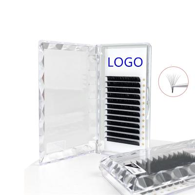 China OEM Natural Long Private Label Easy Fan Eyelash Extensions 8-15mm 0.05 0.07 Individual Mega C D Loop Volume Lashes Extensions for sale