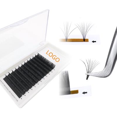 China Good Quality Natural Long Volume Easy Fan Eyelash Extensions 8-17mm 0.05 0.07 Quick Fanning Cashmere Strands Extensions for sale