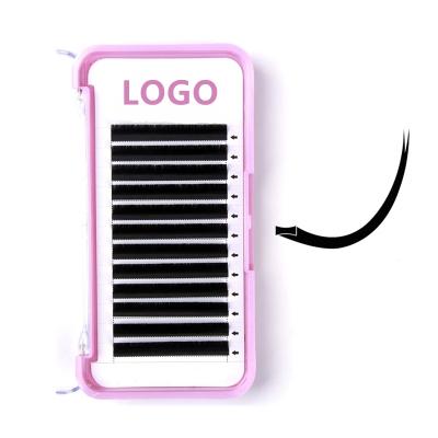 China Wholesale Natural Soft Clean Branded Lash Extensions Manufacturers Individual Split Flat Tip Cashmere Eyelash Extension For Salon for sale