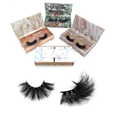 China Wholesale Long Lasting False Eyelashes 3D 5D 8D Mink Lashes Private Label Free Sample 25mm Natural Fluffy Dramatic False Eyelashes for sale