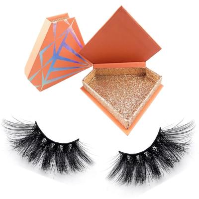 China Good quality lasheswholesale seller lasting eyelash packaging custom made 3d Mink Strip Eyelashes with boxes for sale