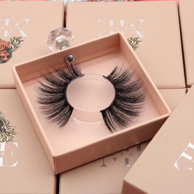 China Wholesale Custom Fake Mink Eyelash Vendors 3d Volume Effect Full Tape Vegan Mink Hair Eyelashes 12-25mm Label 3d 5d 6d for sale