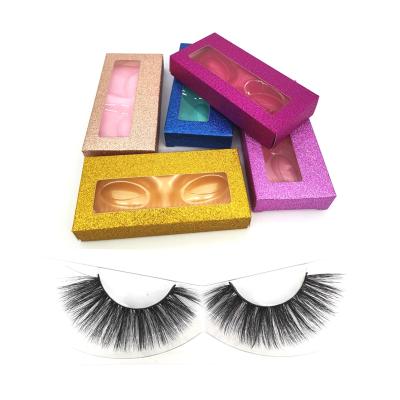 China Wholesale Double Silk Eyelashes 3D Layered False Eyelashes False Eyelash Synthetic Premium Natural Mink Faux Lashes for sale