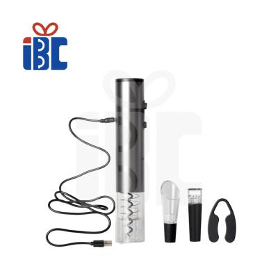 China Rechargeable Customized Electric Automatic Wine Opener Set With USB Cable for sale