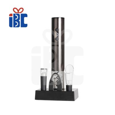 China Customized Rechargeable And Electric Wine Opener Customized Automatic Gift Set With Charging Base for sale