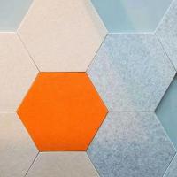 Cina Semi ritenuti decorativi 100% dei pannelli di parete della fibra di poliestere 3D rigidi in vendita