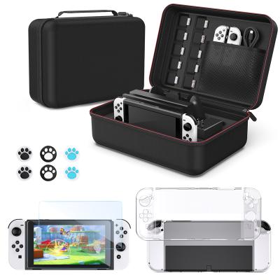 China OLED Switch OLED Switch Large Capacity Bag Storage With Joy-Con Cover Device Screen Protector Film Switch Accessories Bundle for sale