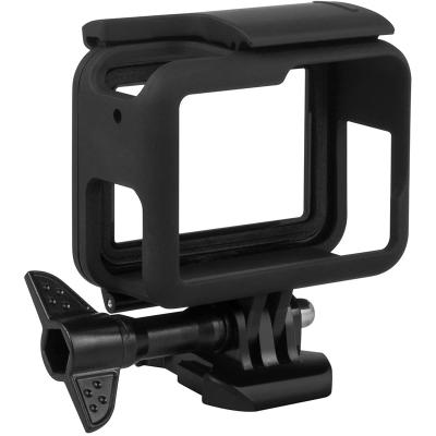 China Standard Frame Protector Mount Frame Housing Protective Case For Go pro H5 6 7 Black With Release Buckle for sale