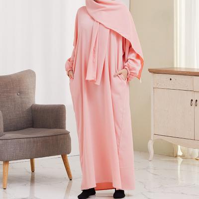 China Factory Supplier Modest Muslimah Styling High Quality Long Dubai Muslim Abaya Prayer Loose Muslim Abaya Islamic Clothing for sale