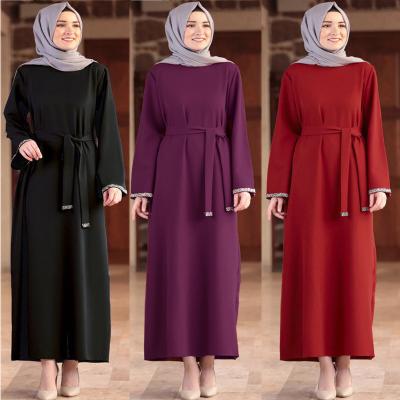 China Factory Supplier Fashion Breathable Crew Neck Dress Modest Traditional Muslim Clothing Accessories Khimar Hijab Abaya for sale