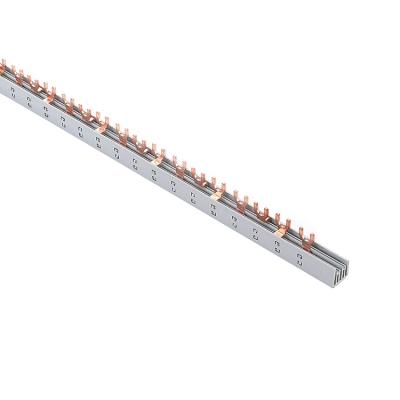 China 3P U Type Breaker Insulated Busbar For MCB Distribution Connector Wiring Electrical KR303 for sale