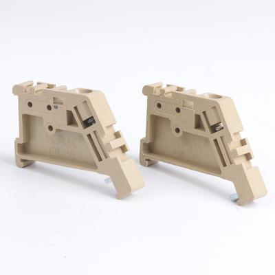 China Plastic Direct Stop End Plate End Bracket Factory Screw TB Din Rail Plug For 35mm Width Din Rail EW-35 for sale