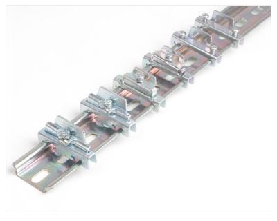 China Factory Direct Terminal Block Metal Clamp Din Rail End Cap End Bracket HDW-211 for sale