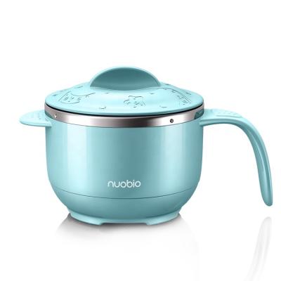 China Confirmed Liner Stainless Steel Nobico Smart Kids Roll Baby Bowl With Isolation Music Stories Player USB Chase for sale