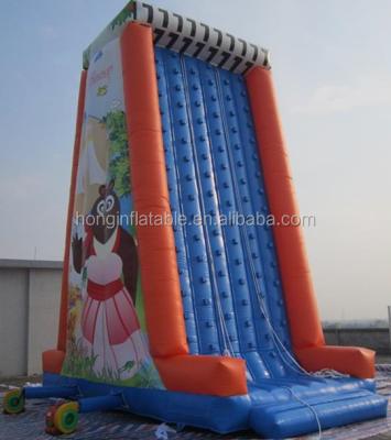 China Eco-friendly Big Inflatable Crazy High Water Climbing Wall With Mountain For Backyard for sale