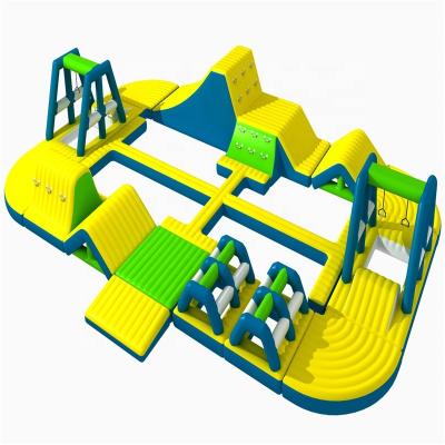 China All in one outdoor portable lake inflatable water park water park equipment for kids and adults adventure park for sale