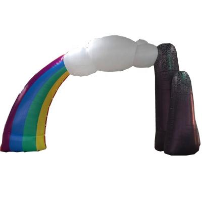 China Advertising Inflatables Rainbow Irregularity Inflatable Air Arch, Inflatable Event Arcade For Party, Advertisement for sale