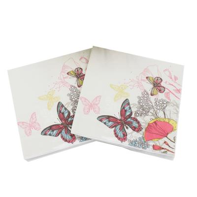 China Party Swan Printed Paper Napkin and Decoration Guardanapo 33cm*33cm Party Tissue Napkin or Custom Napkins for sale