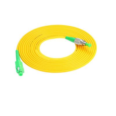 China Use In Armored Patch Panel Connector SC UPC To Fc UPC Simplex Single Mode Fiber Optic Patch Cord for sale