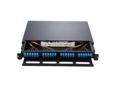 China - High Quality Rack Mounted MPO/MTP Fiber Optic Patch Panel 2U 3U 19 Inch 48/96 Fiber for sale