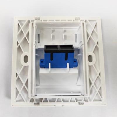 China Use In Patch Panel LC SC Fiber Optic Adapter Wall Plate for sale