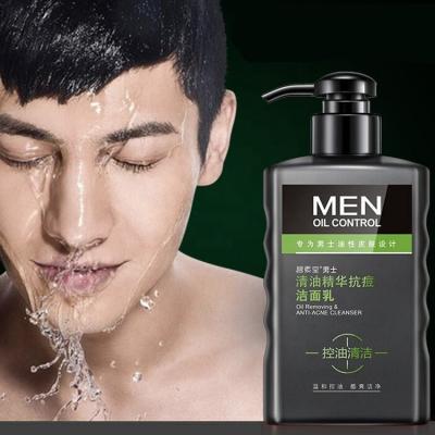 China Acne Treatment Private Label Custom Vegan Natural Tea Tree Extract Oily Skin Man Anti Acne Face Wash Detergent Hydration Replenishing Facial Men for sale