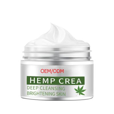 China Skin Whitening Natural Extract Organic Cream Hemp Oil Cream Private Label Pain Relief CBD Hemp For Skin Whitening Face Cream for sale