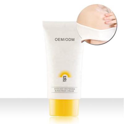 China Sunscreen wholesale private label sunblock SPF50 natural protection Suncreeen UV cream for sale