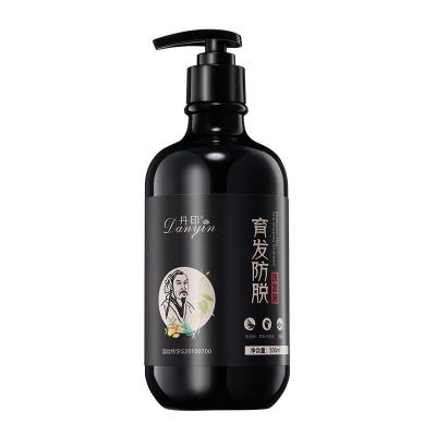 China Wholesale Color-Protecting 500ml Herbal Black Hair Dyeing Anti Hair Loss Shampoo Ginger for sale