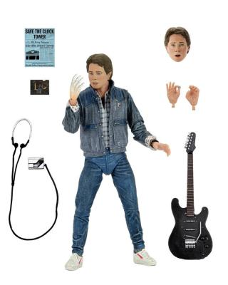 China Eco-friendly Material New NECA Back to Future 18cm Martin Sings Guitar Audition Version Action Figure Model Toys for sale