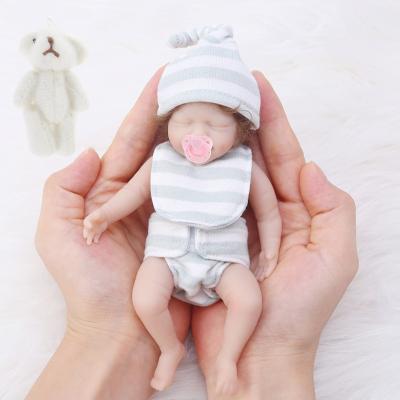 China Mini Mini 6inches Simulated Doll Christmas Gift Sleeping Infant Doll Interactive Toy Infant Gift For Baby New Year Relax Toy for sale