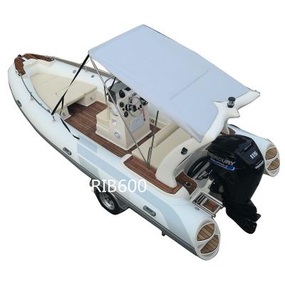 China Warter Sports CE 19.7FT Luxury Rigid Hull Inflatable Boat RIB600 for sale