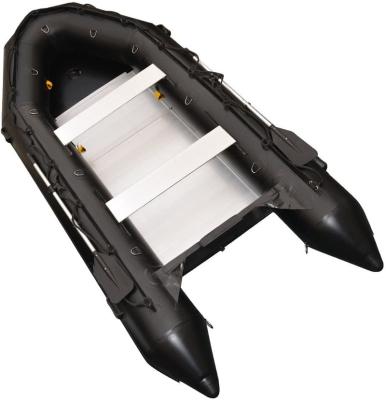 China 1.2mm Relaxing PVC 12.5 Ft Inflatable Boat Fish Hunter And Person Inflatable Raft Boat for sale