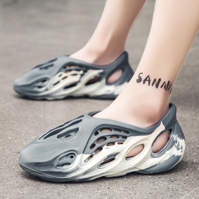 China Fashion Trend High Quality Yeezy Slide Air J1 4 6 11 yezzy 350 450 500 sandals men's Moon grey kids foam runners shoes for sale