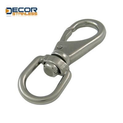 China Top Quality Heavy Industry Stainless Steel 316 304 Swivel Snap Eye Hook for sale