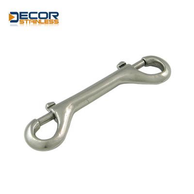 China Heavy Industry Swivel Eye Bolt Snap Hook Single Ended Snap Clips SS 316 Stainless Steel Marine Clips for sale