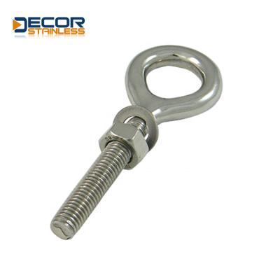 China Marine Welded Eye Bolt 304 Stainless Steel 316 Turned Welded Eye Bolt for sale