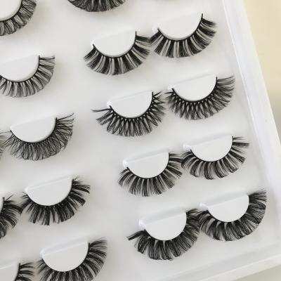 China Thick Wholesale Fake 3d Mink Lashes Synthetic Private Label Lashes Free Samples Russian Wick Tape for sale