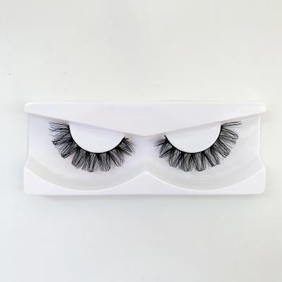 China Manufacturer 100% Wholesale Thick Russian Handmade Eyelash False Mink Lashes Band Custom Logo 3d Logo 3d Lashes Factory for sale