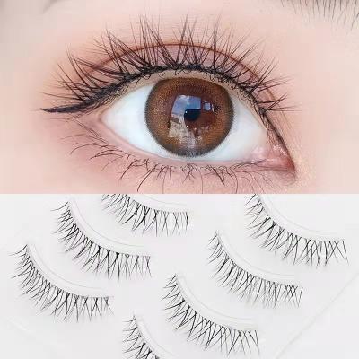 China Natural Eyelash Factory Wholesale Korea Silk CLEAR STRIP LIPS Synthetic False Lashes Under Lashes Bottom Lashes for sale