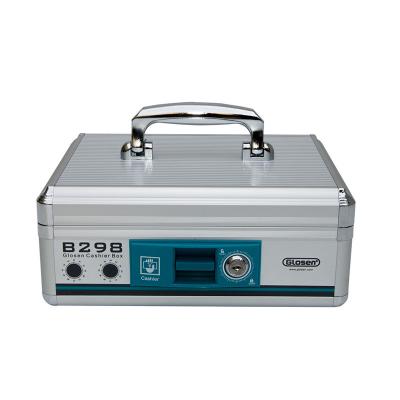 China Fireproof  Small Security Portable Cash Box Two layers For Super Market for sale