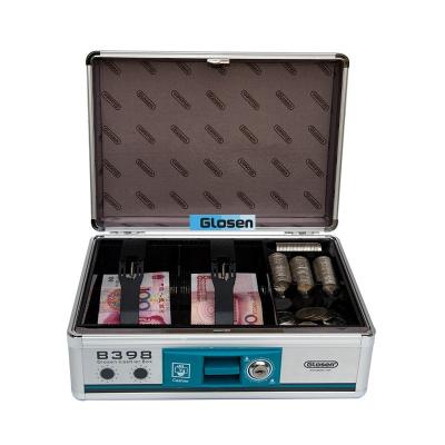 China Convenient Safe Portable Cash Box / Tin Money Box For Classified Storage for sale