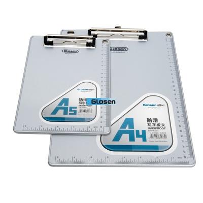 China A5 Personalized Acrylic Foldable Plastic Clip Board Aluminum For Office for sale